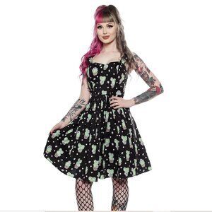 HELL BUNNY Cactus Print Sundress Size XL